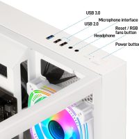 LXZ Gaming PC Desktop Core i5-12400F, GeForce RTX 3050, 32G DDR4 RAM, 1TB NVME SSD | WiFi 6 Prebuilt Tower Computer WiFi for Gaming, Home and Office (White) - Image 2