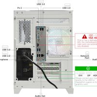 LXZ Gaming PC Desktop Core i5-12400F, GeForce RTX 3050, 32G DDR4 RAM, 1TB NVME SSD | WiFi 6 Prebuilt Tower Computer WiFi for Gaming, Home and Office (White) - Image 3