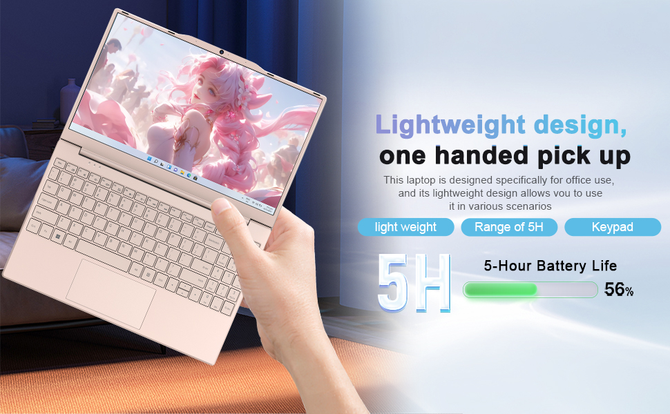 mini pink laptop