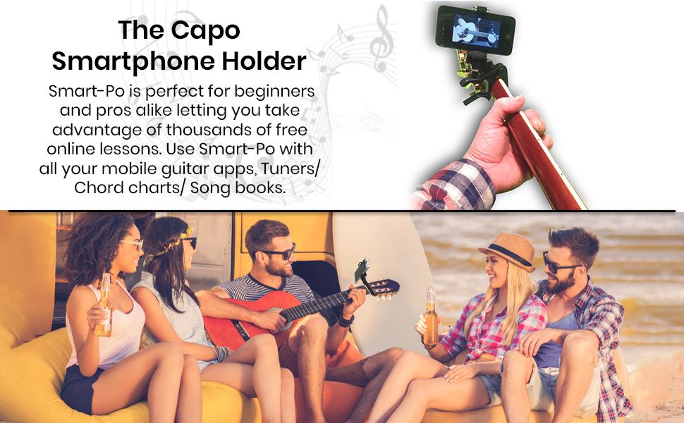 smartphone Capo Smart-Po guitar accessory phone clamp  guitar phone holder  Capo guitar phone holder