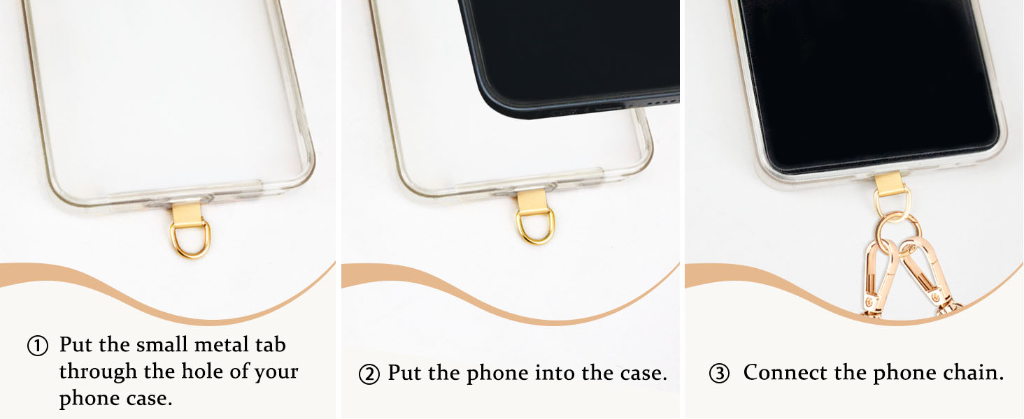 phone strap chain with wallet