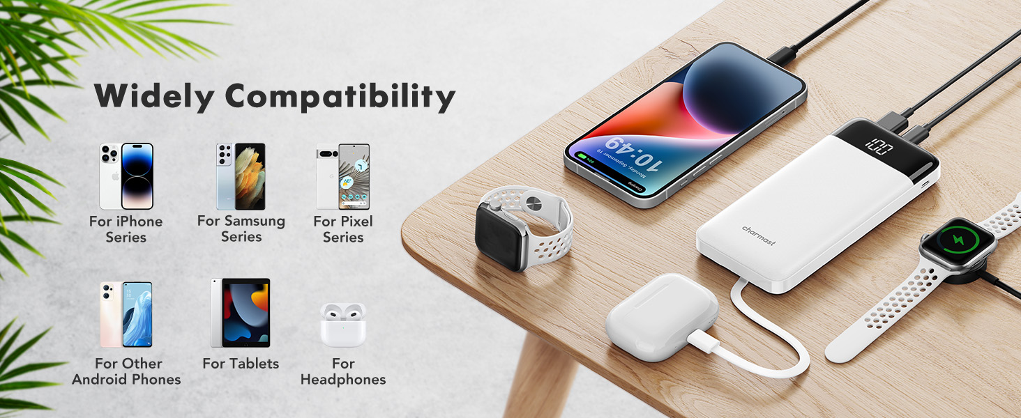 Slim portable charger