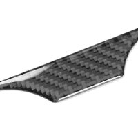 Real Quality Carbon Fiber Decor Compatible with Cadillac CT5/CT5-V/CT5-V Blackwing 2019-2024 Car Floor Console Sticker Water Cup Holder Frame Decal Interior Accessories Trim 2pcs Black - Image 4