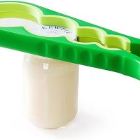 4-in-1 Multi-Functional Bottle Opener: Non-Slip Rubber Grip, Ideal for Home, Restaurant, and Seniors with Weak Hands（Green） - Image 6