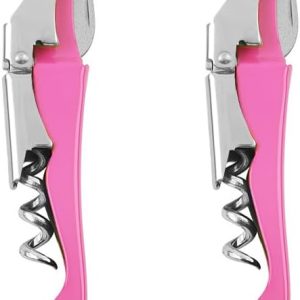 2 Pack Wine Opener Waiter Corkscrew, Professional Wine Key with Foil Cutter, Manual Wine Bottle Opener