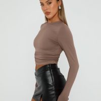 AUTOMET 3 Pack Womens Long Sleeve T Shirts Fall Fashion Basic Going Out Crop Tops Slim Fitted Winter Clothes 2025 - Image 3