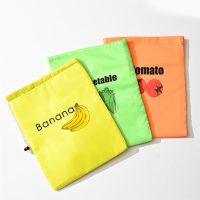 Multicolor Lightweight Washable Bags Kitchen Reusable Grocery Bags with Zipper Storage - Image 6