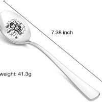 Tea Lover Gifts Spoon for Women Men There Is Always Time for Tea Engraved Spoon Gifts for Coworker Friend Mom Dad Birthday Christmas - Image 2