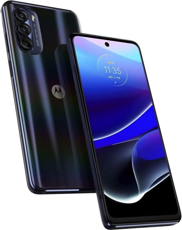 Motorola Moto G Stylus 5G 2022 (128GB, 4GB) 6.8'' FHD+, 50MP Quad Camera, Android 12 (AT&T Locked) XT2215-2 (Steel Blue) (Renewed)