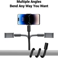 YKI Flexible Phone Holder for Stroller, Treadmill, Wheelchair, Desk & More, Flexible Phone Stand for iPhones/Smartphones up to 3.5” Wide, 20” Long Arm Gooseneck Portable Phone Mount - Image 4