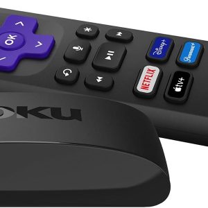Roku Express 4K+ | HD/4K/HDR Streaming Device with Voice Remote, TV Controls, Fast Wi-Fi, Premium HDMI Cable, and Easy Setup