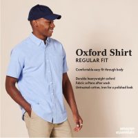 Amazon Essentials Oxford Shirts for Men - Regular-Fit, Short-Sleeve - Image 2