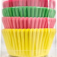 100-Count Disposable Cupcake Liners with Vibrant Colorful Patterns - Baking Cups for Birthday Parties, Weddings, Kitchen Use & Holiday Treats-Colorful - Image 3