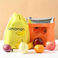 Multicolor Lightweight Washable Bags Kitchen Reusable Grocery Bags with Zipper Storage - Image 5