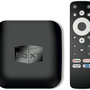 BOXY Android TV Box, Streaming Media Player 4K, Dune HD Media Center, Mini PC, AV1, USB 3.0, Ethernet, MKV/ISO DV P7 FEL AFR, HDR10+, DTS, Netflix in 4K Dolby Vision & Atmos, Voice