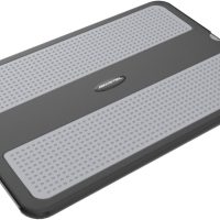 AboveTEK Portable Laptop Lap Desk w/Retractable Left/Right Mouse Pad Tray, Non-Slip Heat Shield Tablet Notebook Computer Stand Table w/Sturdy Stable Work Surface for Bed Sofa Couch or Travel - Image 4