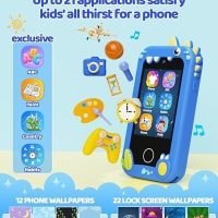 KOKODI Kids Smart Phone, Touchscreen HD Dual Camera Cell Phone for Kids, Christmas Birthday Gifts Dinosaur Toddler Play Phone for Boys 3-10, Travel Toy Preschool Learning Education Toy - Image 6
