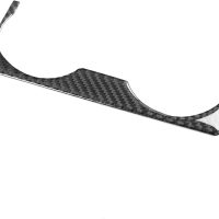 Real Quality Carbon Fiber Decor Compatible with Cadillac CT5/CT5-V/CT5-V Blackwing 2019-2024 Car Floor Console Sticker Water Cup Holder Frame Decal Interior Accessories Trim 2pcs Black - Image 3