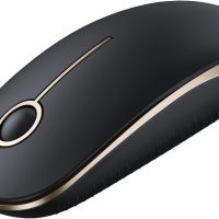 VssoPlor Wireless Mouse, 2.4G Slim Portable Computer Mice with Nano Receiver for Notebook, PC, Laptop, Computer (Black and Gold) - Image 9