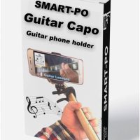 Smartphone Guitar Capo | Android and iPhone Compatible Dock Headstock Neck Clamp | Cell Phone Holder Aid Musicians | Electric or Acoustic Guitars - Image 3