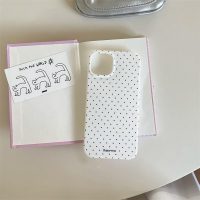 Compatible with iPhone 13/iPhone 14 Case with Cute Fashion Polka Dot Aesthetics Design Simple Case for Soft TPU Slim Protection Case for iPhone 13/14-White - Image 3