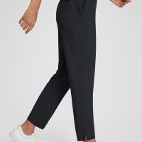 baleaf Womens Travel Pants Lightweight Stretch with Zipper Pockets Petite Ankle Dressy Golf Work Business Casual Slacks - Image 4