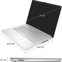 HP 14" HD Student Business Laptop, Intel Quad-Core N4120, 16GB RAM, 384GB Storage, (128GB eMMC+256GB SD Card), 1 Year Office 365, Slim Design, Webcam, HDMI, Bluetooth, WiFi, Win 11 S, Silver - Image 4