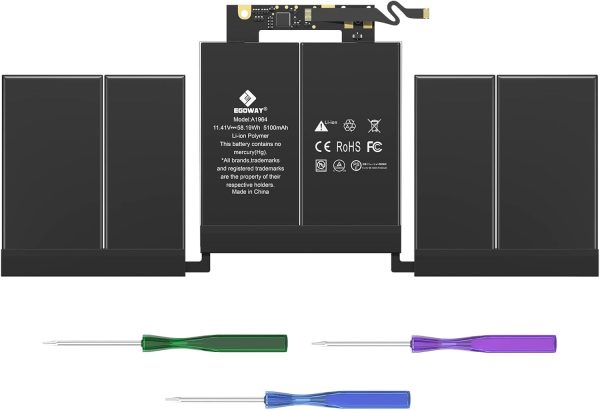 A1989 A2251 Battery, Egoway A1964 Replacement Laptop Battery for MacBook Pro 13 inch A1989 (Mid 2018 Year, 2019 Year) & A2251 (2020 Year), EMC 3214 3358 3348 (A1)
