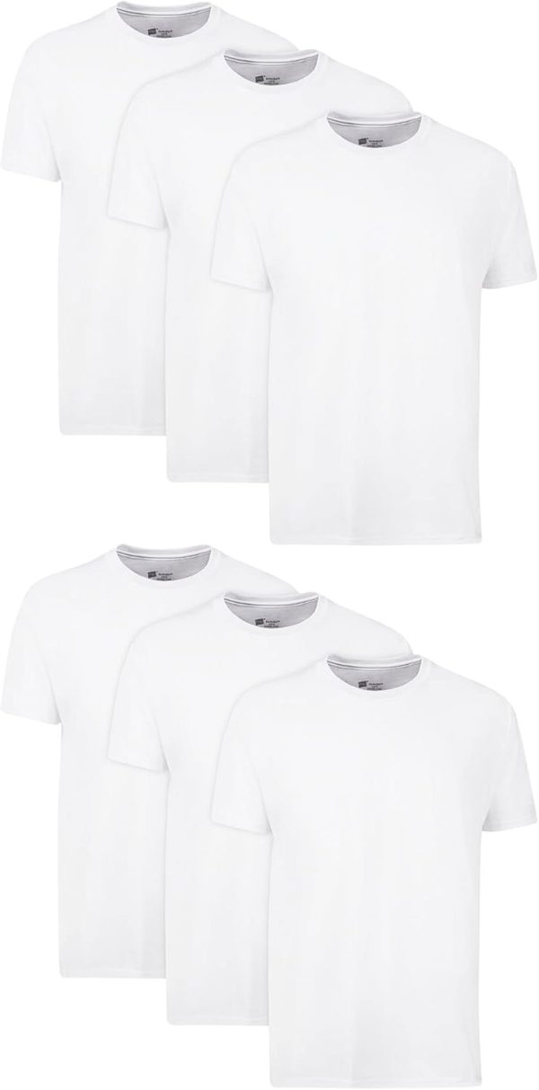 Hanes T-Shirt Pack, Stay-Tucked Cool & Breathable Cotton Tees, Best Undershirts for Men