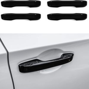 CKE Compatible with Honda Civic Accord CR-V HR-V 2026 2025 2024 2023 Compatible with Acura Integra 2026 2025 2024 2023 Accessories Car Exterior Door Handle Cover Trims -Glossy Black
