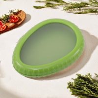 1 Pcs Silicone Fruit Storage Containers for Fridge, Fruit and Vegetable Containers Storage Box Reusable Refrigerator Holder For Food Storage (Green) - Image 3