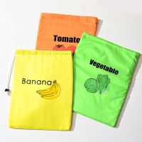 Multicolor Lightweight Washable Bags Kitchen Reusable Grocery Bags with Zipper Storage - Image 7