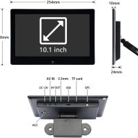 4K Android 12 Portable Car TV Headrest Monitor Back Seat 10.1 Inch Touch Screen Tablet Portable Multi-Media Video Player,Support Phone Wireless Mirror Link,WiFi Bluetooth/RCA/USB&2G+32GB 2PCS - Image 8
