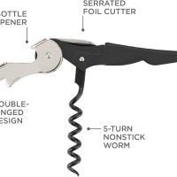 2 Pack Wine Opener Waiter Corkscrew, Professional Wine Key with Foil Cutter, Manual Wine Bottle Opener - Image 4