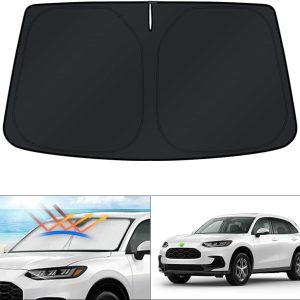 KUST Windshield Sun Shade for Honda HR-V Accessories 2023-2024 2025 2026 HRV Sunshade Window Sun Visor Protector Foldable Blocks UV Rays Keep Car Cooler
