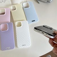 Compatible with iPhone 13/iPhone 14 Case with Cute Fashion Polka Dot Aesthetics Design Simple Case for Soft TPU Slim Protection Case for iPhone 13/14-White - Image 5