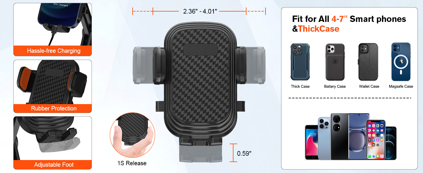 Phone Mount for Car Cup Holder 2