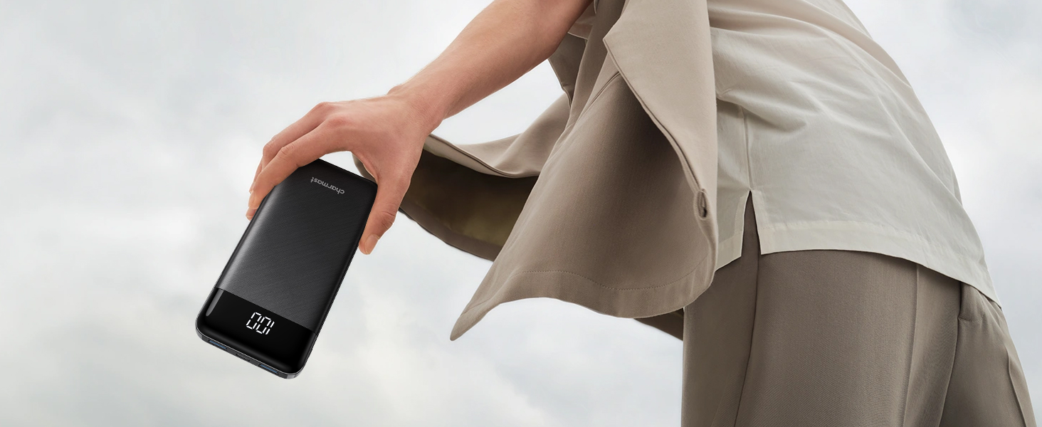 portable charger with built in cables