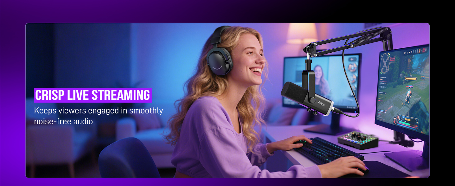 gaming microphone led