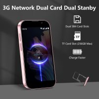 Mini Phone World's Smallest 3.0" HD Touch Screen Mini Smartphone Unlocked Android Compact Mobile Phone for Students Cell Phone wih Quad-Core Dual SLM Face lD 2GB+16GB Pink - Image 7