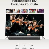 ULTIMEA 2.2ch Sound Bar for TV, Peak Power 100W, 2-in-1 Detachable Bluetooth 5.3 Soundbar for TV, 3 EQ Modes, Bass Adjustable for TV Speakers, App, ARC/Optical/Aux/Wall Mount, Apollo S40 - Image 6
