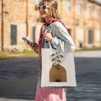 Tote Bag, Reusable Grocery Canvas Shoulder Bag, Large Capacity Portable Travel Beach Bags 4 - Image 3