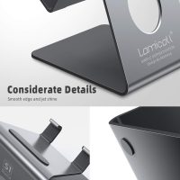 Lamicall Cell Phone Stand, Phone Dock : Cradle, Holder, Stand, Compatible with Phone 12 Mini 11 Pro Xs Xs Max Xr X 8 7 6 6s Plus 5 5s 5c All Android Smartphone Charging, Accessories Desk - Gray - Image 5