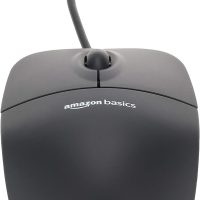 Amazon Basics 3-Button USB Wired Mouse with Scrolling and Tracking - Standard, Black - Image 6