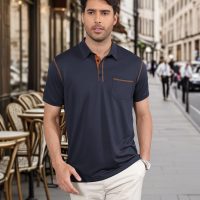 Men's Polo Shirts Short Sleeve Golf Polo T Shirt Lightweight Casual Button Down Shirts Summer Collared with Pocket - Image 4