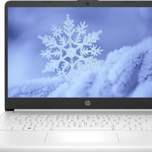 HP 14" LED Business Laptop Computer, 16GB RAM 320GB Storage (64GB eMMC+256GB SD Card), Intel Quad-Core N4120, Windows 11 S Laptop with 1-Year Microsoft Office 365, PLUSERA Earphones, White