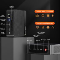 Beelink Mini PC, SER5 MAX Ryzen 7 6800U (8C/16T, Turbo 4.7GHz), 32GB LPDDR5 RAM 1TB PCIe4.0 SSD, Mini Desktop Computers Support 4K Triple Display/WiFi 6/BT5.2/DP+HDMI+USB-C/RJ45 1000M LAN - Image 8