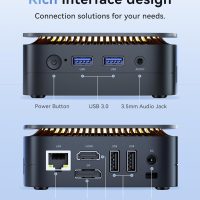 KAMRUI Essenx E1 Mini PC Computer with N97 Processor, 16GB DDR4 RAM 256GB M.2 SSD, Mini Desktop Computer Support Dual 4K, WiFi, Bluetooth, Ethernet, HTPC for Business, Education, Home - Image 5
