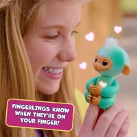 2023 New Interactive Baby Monkey Reacts to Touch – 70+ Sounds & Reactions – Harmony (Pink) - Image 2