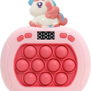 Quick Push Bubble Game,POP Toy Fast Push Game,Quick Push Pop Fidget Toys for Kids 3-12 Years Old,6 Game Mode Upgrades,Handheld Puzzle Games for Halloween and Christmas,Sensory Toys (Unicorn)